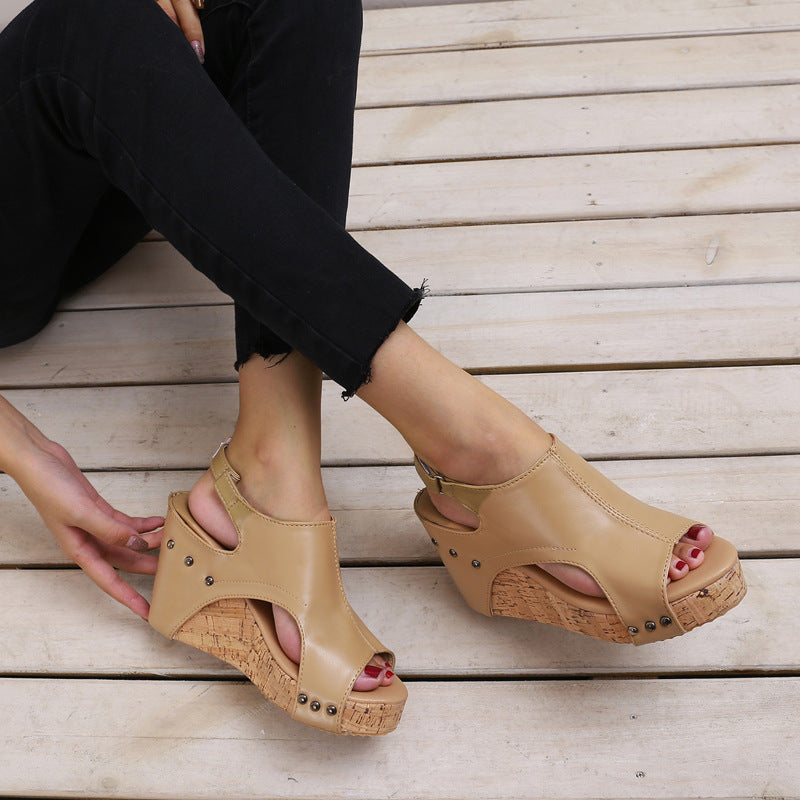 sandales romaines pour femmes avec bouche de poisson