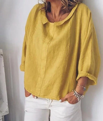 Blouse femme élégante manches longues casual