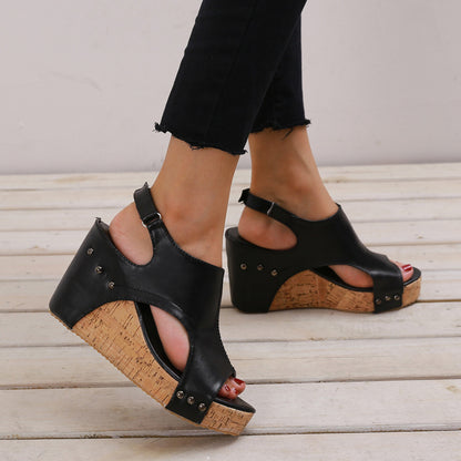 sandales romaines pour femmes avec bouche de poisson